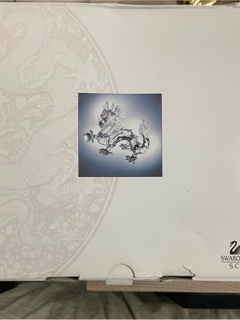 Swarovski Crystal Fabulous Creatures The Dragon Figurine 1997 Annual with Box